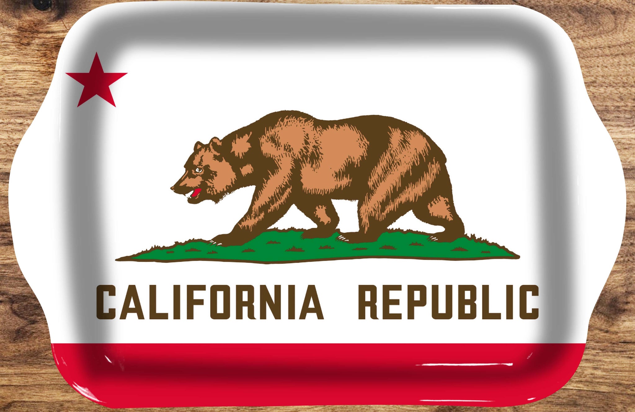 California State Flag Rolling Tray