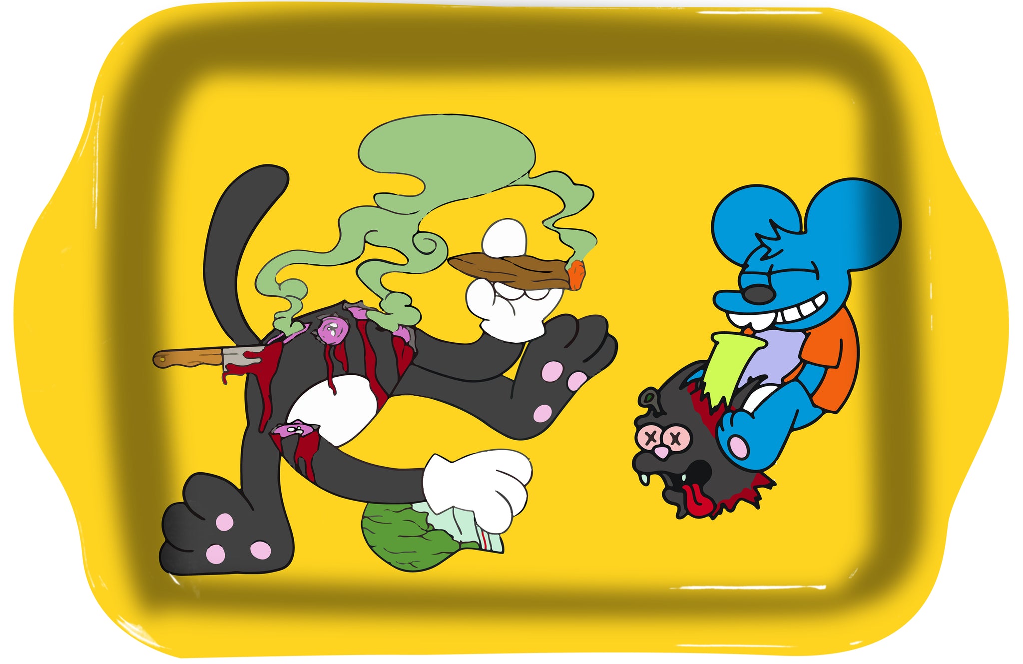 Itchy & Scratchy Art Rolling Tray